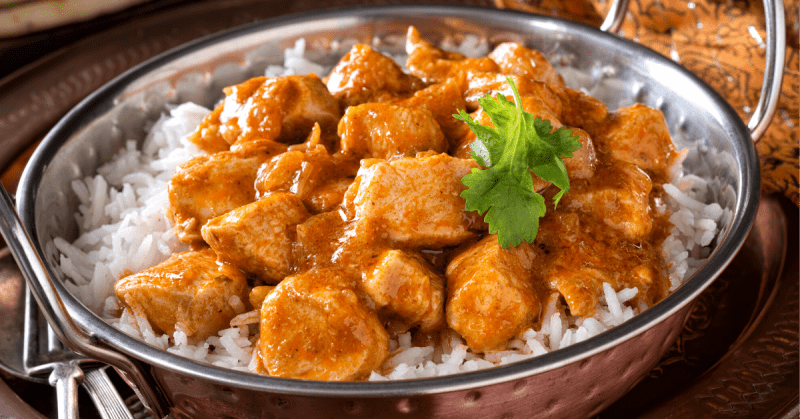 chicken bhuna with rice