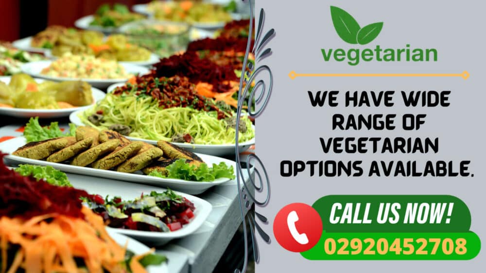 Vegetarian indian takeaway food